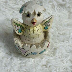 Jim Shore Cream and Pastel Chick Decor